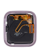 Pantalla LCD púrpura brillante para Garmin Venu SQ (2020) con marco, ideal para reparación de smartwatch.