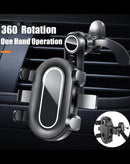 Monta tu celular con seguridad en la rejilla de ventilación de tu carro en Quetzaltenango con el Secure Grip Vent Mount color negro.