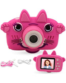 Cámara digital infantil Brookstone CAT amarilla, resistente y divertida para niños.
