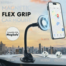 Soporte magnético para carro con cuello flexible compatible con Magsafe en color negro disponible en Xela Quetzaltenango.