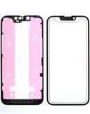 Reparación de pantalla completa para iPhone 14 con vidrio frontal, marco y OCA en Quetzaltenango.