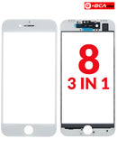 Reparación de pantalla con 3 en 1 (cristal frontal + marco + OCA) para iPhone 8 en Xela.