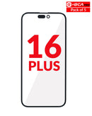 Cristal frontal con OCA para iPhone 16 Plus, pack de 5 en Xela Quetzaltenango.