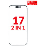 Vidrio frontal G+Oca Pro con OCA para iPhone 17, pack de 5 unidades, disponible en Quetzaltenango.