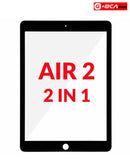 Cristal frontal G+Oca iPad Air 2 con OCA (2 in 1) (NEGRO) ideal para reparaciones de tablets en Xela Quetzaltenango.