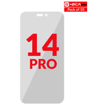 Pack de 10 films polarizadores para iPhone 14 Pro, ideal para mayoristas en Quetzaltenango.