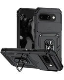 Protege tu Google Pixel 9A con estilo con esta funda híbrida de doble capa con aro metálico y protector de cámara en Xela Quetzaltenango.