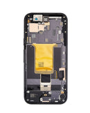 Pantalla OLED negra con marco y sensor de huellas dactilares para Google Pixel 9A, calidad premium.