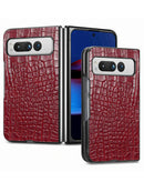 Protege tu Google Pixel Fold con estilo en Quetzaltenango con esta elegante funda de cuero color rojo.