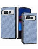 Protege tu Google Pixel Fold con estilo con esta funda de carbono azul en Xela Quetzaltenango.