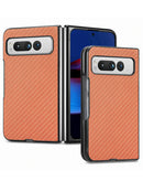 Carcasa de carbono para Google Pixel Fold en color naranja en Xela Quetzaltenango.