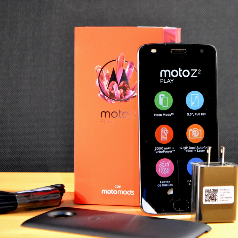 Motorola Z2 Play | Color Negro/Gris Oscuro | Doble Sim | 64GB  | XT1710 64GB DS  | En Liquidaci√≥n | Sin Garant√≠a