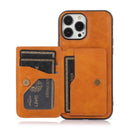 Funda cartera de cuero iPhone 12 Pro Max ORANGE