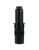 Lente C Mount ajustable 120X 180X 300X zoom 0.7X~4.5X 25mm