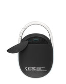 Altavoz portatil con clip Splash HOOK Negro