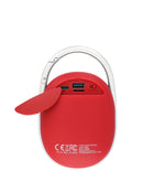 Altavoz portatil con clip Splash HOOK RED
