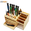 Organizador de desarmadores y herramienta de madera | Magnetico