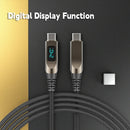 Puerto de carga i2C 240W con display digital, ideal para reparación de celulares.