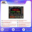 Amperímetro digital i2C C09 con pantalla LCD, detección precisa de carga y medición de voltaje.