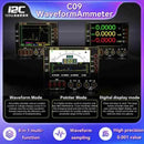 Amperímetro digital i2C C09 con pantalla LCD, detección precisa de carga y medición de voltaje.