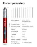 Lapiz electrico de pulido inteligente mini 10W de 3 velocidades ajustable XinZhiZao Z1 PRO
