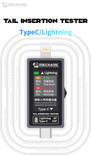 Tester de inserción de cola digital Type-C a Lightning Mechanic T-824 de alta precisión en Quetzaltenango.