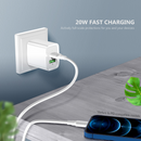 Encuentra el adaptador de pared Esoulk USB C+A PD/QC (20W) en Xela Quetzaltenango para cargar tus dispositivos de forma rápida y eficiente.