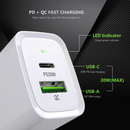Encuentra el adaptador de pared Esoulk USB C+A PD/QC (20W) en Xela Quetzaltenango para cargar tus dispositivos de forma rápida y eficiente.