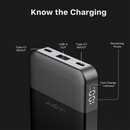 Encuentra el powerbank de carga rápida Juovi (Negro) en Quetzaltenango con 35W y 10.000mAh.