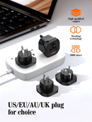 Adaptador de viaje LDNIO Z7 UK a US/EU/AU