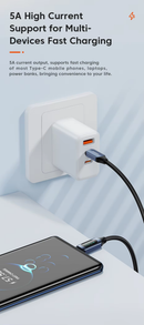 Cable de carga USB C-C Toocki de carga súper rápida con display, color azul, ideal para Xela Quetzaltenango.