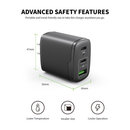 Encuentra el cargador de pared rápido Esoulk EA18 Dual USB-C + USB-A (NEGRO) de 40W en Quetzaltenango, Xela.