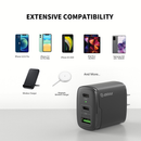 Encuentra el cargador de pared rápido Esoulk EA18 Dual USB-C + USB-A (NEGRO) de 40W en Quetzaltenango, Xela.