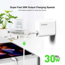 Cargador de pared USB C PD fast Esoulk (30W) (BLANCO)