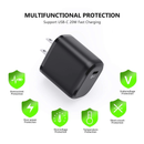 Encuentra el adaptador de pared USB C Esoulk de 20W en Quetzaltenango con SlowBack, disponible en color negro, en Warranty Product Xela.