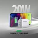 El adaptador de pared USB C Esoulk de 20W es compatible con una amplia gama de dispositivos y está disponible en color blanco en Xela Quetzaltenango.
