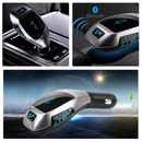 Transmisor FM Bluetooth X5 con cargador USB para carro en Quetzaltenango.