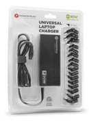Encuentra el cargador universal de laptop PowerPeak de 90W con 16 conectores en Quetzaltenango, Xela.