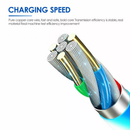Cable USB LED de carga rápida de 3ft en color rojo disponible en Xela Quetzaltenango.