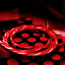 Cable USB LED de carga rápida de 3ft en color rojo disponible en Xela Quetzaltenango.