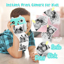Cámara digital instantánea SNAP'Z azul de 12 Mpx con rollo de sticker, lista para imprimir SlowBack.