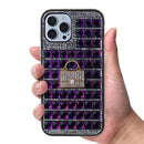 Protege tu iPhone 7G / 8G / SE 2020 con estilo con esta funda de piedras cristalinas en color PURPLE en Xela Quetzaltenango.