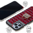 Protege tu teléfono con estilo en Quetzaltenango con esta funda Crystal Stones Case con cinco adornos en color Hot Pink.
