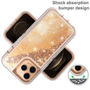 Protege tu iPhone 13 Pro Max con estilo con esta funda glitter liquid bumper en color Rose Gold en Xela Quetzaltenango.