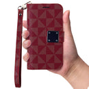 Encuentra la exclusiva Funda billetera triangle geometric design para iPhone 13 Pro (RED) en Xela, Quetzaltenango.