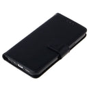 Funda billetera de cuero con ranura para tarjetas iPhone 11 Negro