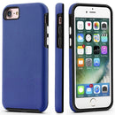 Funda protectora azul marino de doble capa para iPhone 7/8, absorción de golpes, SlowBack.