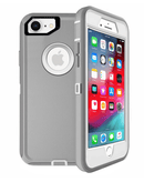 Protege tu iPhone 7/8 con una funda heavy duty en blanco y gris en Xela Quetzaltenango.