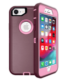 Protector resistente para iPhone 7/8 color maroon y pink en Quetzaltenango, ideal para proteger tu dispositivo en Xela.