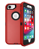 Encuentra la mejor funda heavy duty para iPhone 7/8 en colores rojo y negro en Quetzaltenango.